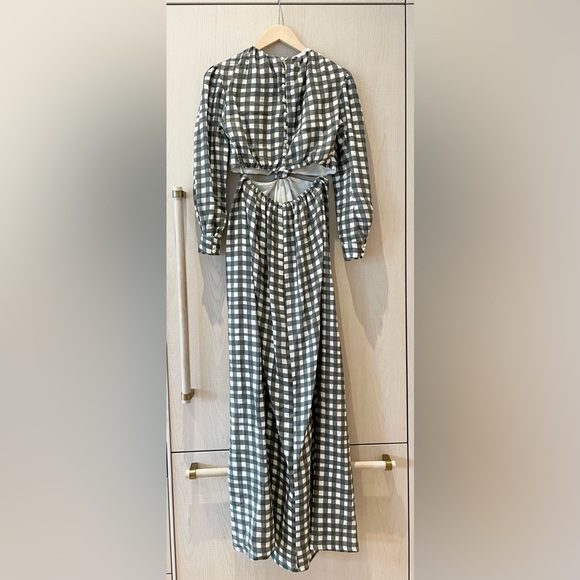 Agua by Agua Bendita Twisted front Parana Maxi Dress in gingham - Picture 4 of 8